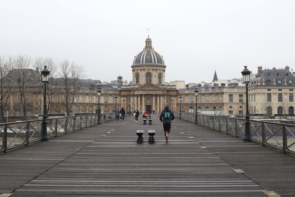 Institut de France seen from Pont des Arts Bridge